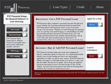 Tablet Screenshot of p2pfinancial.com